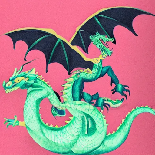 Image similar to a girl riding a dragon, trending on artststion