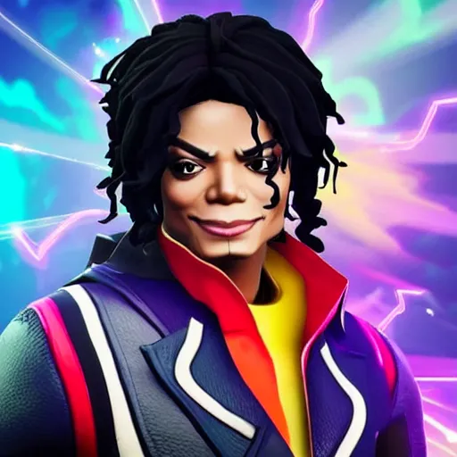 Image similar to Michael Jackson in Fortnite