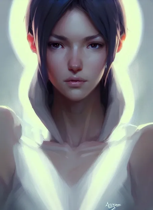 Prompt: digital character concept art by artgerm greg rutkowski sylvain sarrailh. clear portrait of a shy modern wife blessed by god to grow immaculately fertile and perfect!! blonde, in clothes! holy body! light effect. hyper detailed, glowing lights!! intricate, elegant, digital painting, artstation, smooth, sharp focus