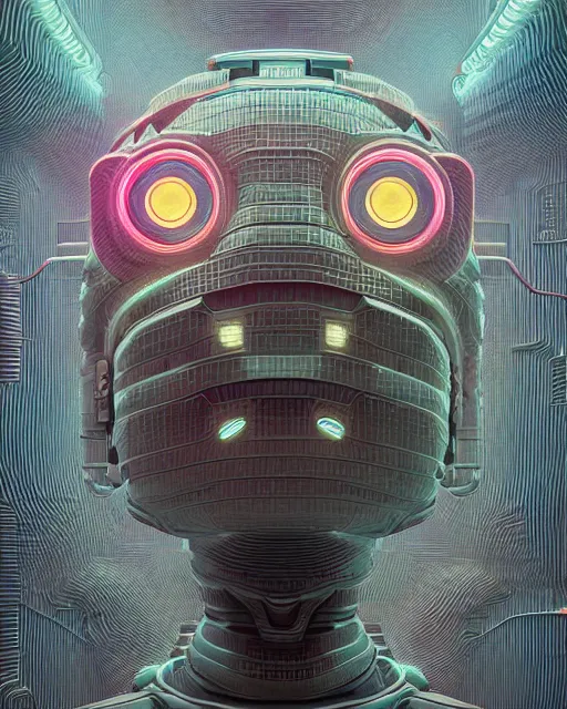 Prompt: portrait of funny giant eyes android mechanoid cube, intricate abstract. intricate artwork, by tooth wu, wlop, beeple, dan mumford. concept art, octane render, trending on artstation, greg rutkowski very coherent symmetrical artwork. cinematic, key art, hyper realism, high detail, octane render, 8 k, iridescent accents