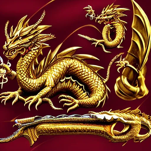 Image similar to digital art of the most rare and quality rich dragon themed cigar set you could ever obtain in a lucid dream, astonishing detail, award winning, fantastic composition, beautiful lighting