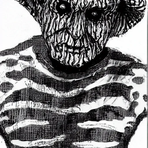 Image similar to Freddy Krueger from the movie a Nightmare on Elm Street