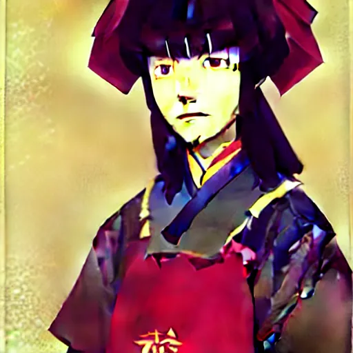 Image similar to Portrait Fanart of of Sukeban Deka (1986), artwork by Sergey Kolesov, arstation,