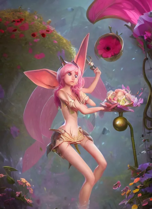 Prompt: poppy the fairy defender, from league of legends, au naturel, hyper detailed, digital art, trending in artstation, cinematic lighting, studio quality, smooth render, unreal engine 5 rendered, octane rendered, art style by klimt and nixeu and ian sprigger and wlop and krenz cushart