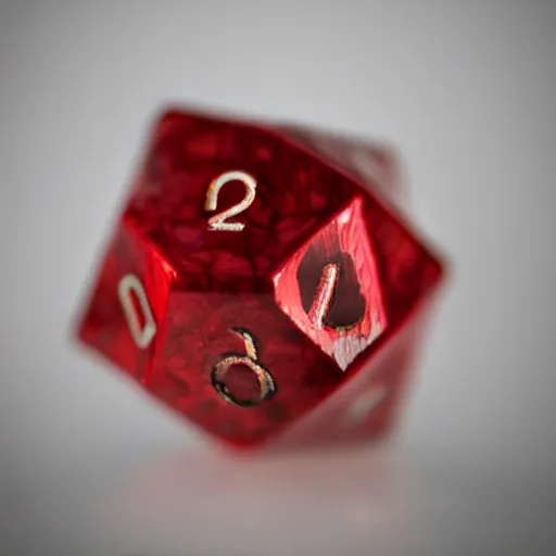 Image similar to d 2 0 covered in blood, realistic photography, high detailed