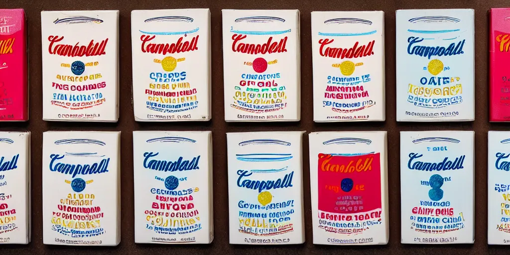 Image similar to a carton of milk in the style of andy warhol