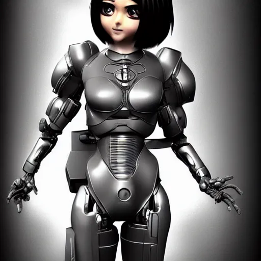 Image similar to battle angel alita!! very cybernetic and highly detailed, in the style of vitaly bulgarov, nanogirl!! nanogirl v 2!! zbrushcentral, pinterest, deviantart, artstation