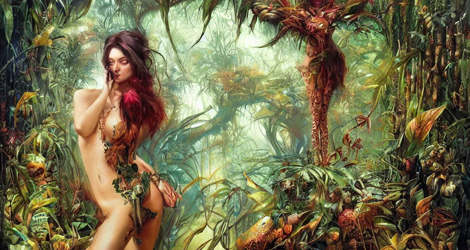 Image similar to lush jungle by Karol Bak