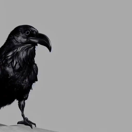 Image similar to a raven made of smoke, photorealistic, 8 k, highly detailed, ultra realistic, path traced