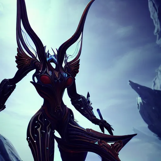 Image similar to high quality bug pov of a beautiful and stunning giant valkyr prime female warframe, doing an elegant pose high above you, a giant warframe paw looms over you, about to step on you, unaware of your existence, slick elegant design, sharp claws, detailed shot legs-up, highly detailed art, epic cinematic shot, realistic, professional digital art, high end digital art, furry art, DeviantArt, artstation, Furaffinity, 8k HD render, epic lighting, depth of field