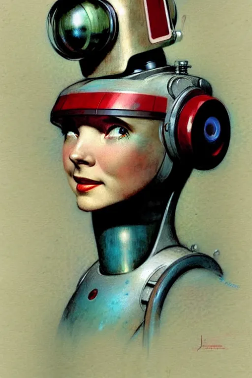 Image similar to ( ( ( ( ( 1 9 5 0 s retro future android robot nurse. muted colors., ) ) ) ) ) by jean - baptiste monge,!!!!!!!!!!!!!!!!!!!!!!!!!