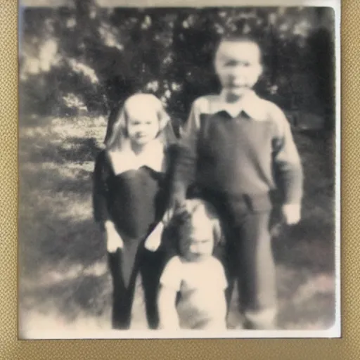 Image similar to soviet childhood polaroid photo