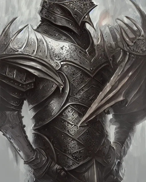 Image similar to a dragon in plate armor, paladin, realistic, intricate, highly detailed, digital painting, artstation, concept art, sharp focus, illustration