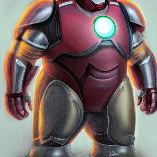 Image similar to morbidly obese ironman by Dan LuVisi