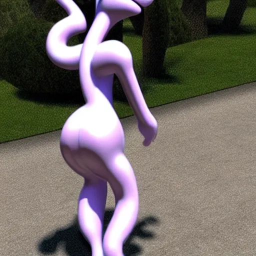 Prompt: girls shaped like mewtwo