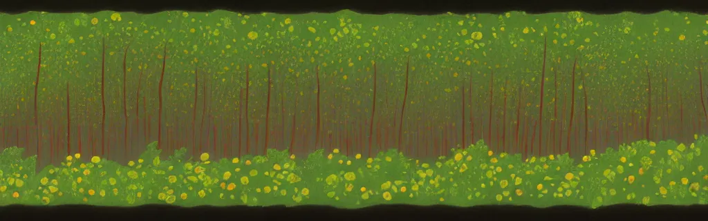 Image similar to forest with green roses, animated film, stylised, illustration, by eyvind earle, scott wills, genndy tartakovski