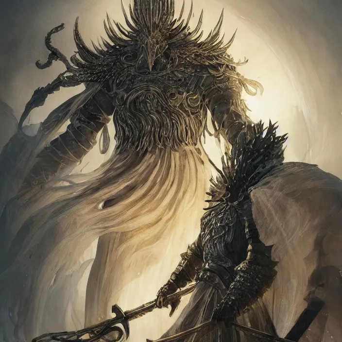 beautiful illustrated portrait of the nameless king | Stable Diffusion