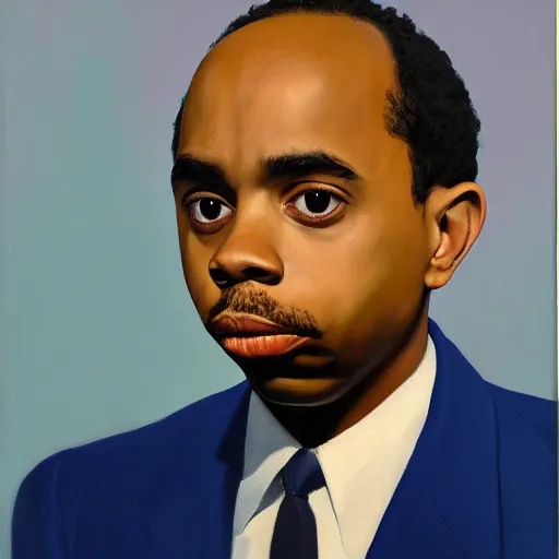 Image similar to Official Portrait of the United States President Earl Sweatshirt, 1962. Oil on Canvas Painting by Bo Bartlett. National Archives