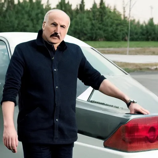 Image similar to Alexander Lukashenko in Drive (2011), cinematic still