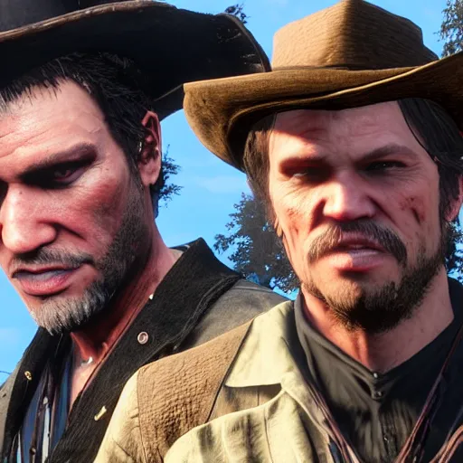 Image similar to Theo von in red dead redemption 2