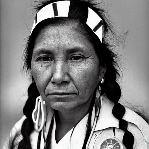 Image similar to Portrait of a Modern Native American Woman as a nurse, highly detailed, photograph, award winning,
