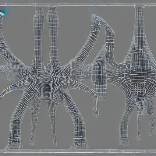 Image similar to at initial stages of development of an organism, algorithmic systems based on logic gates: yes/no, are sufficient to react to stimuli. Highly detailed 3D render in Octane and Vray