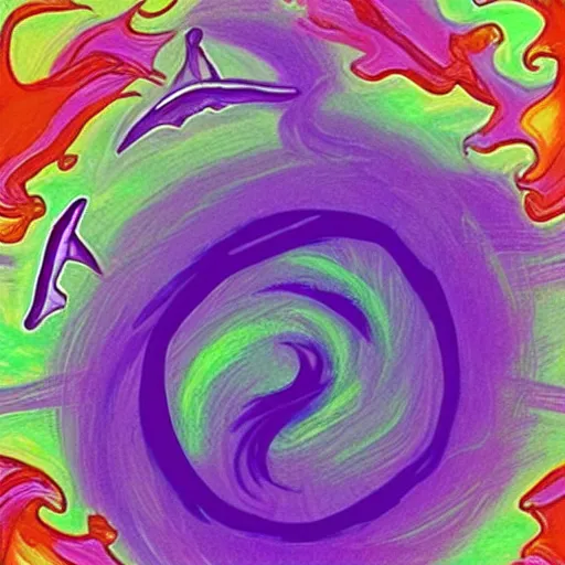 Prompt: Purple tornado emoji