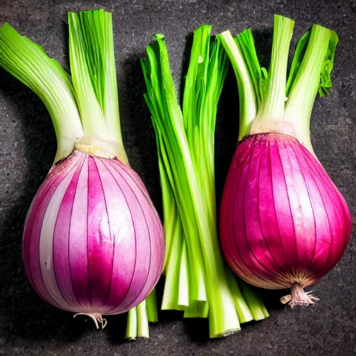 Image similar to Onion Heads gang turf war with the rival Celery Foot gang. Hands can be distinguished by wearing their colours and their onion heads and celery feet. Award winning photography