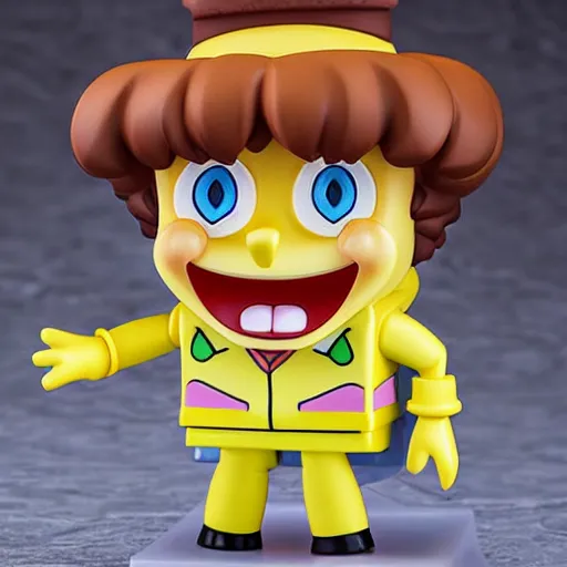 Image similar to spongebob, an anime nendoroid of spongebob, figurine, detailed product photo