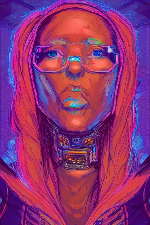 Prompt: portrait of jewel 🔥 commander in the style of Rob Lefield and Dan Mumford , trending on artstation, digital art,surrealism ,macro,blueprint ,vaporwave ,