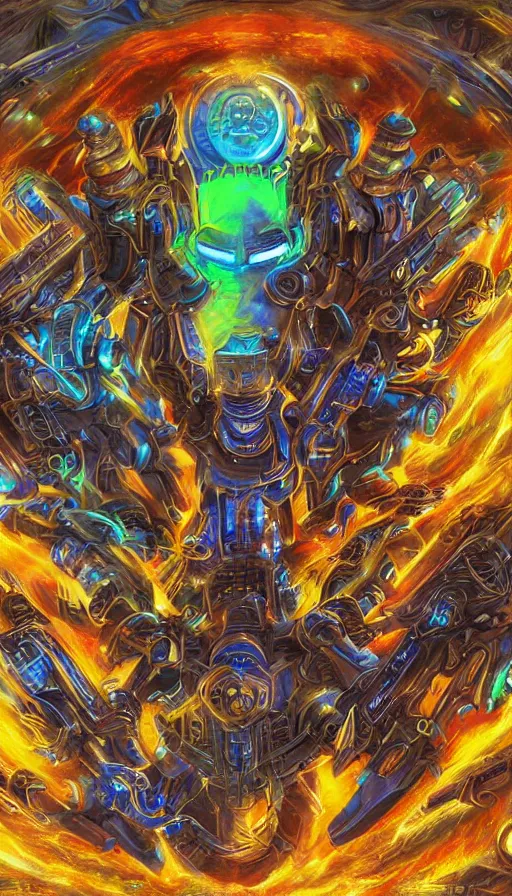 Image similar to psytrance artwork, from starcraft