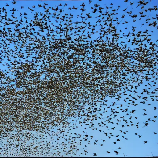 Image similar to a swarm of bugs over san antonio