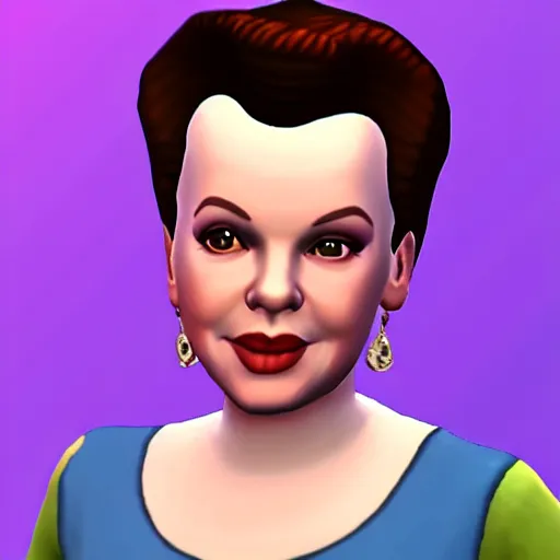 Prompt: judy garland in the sims