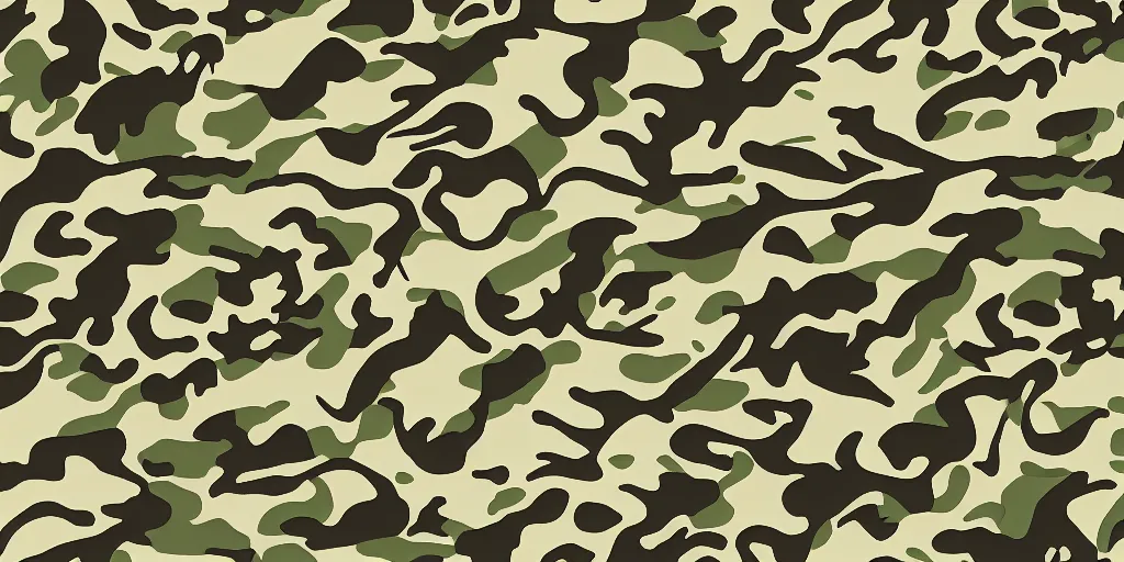 Prompt: simple yet detailed dragon camo pattern