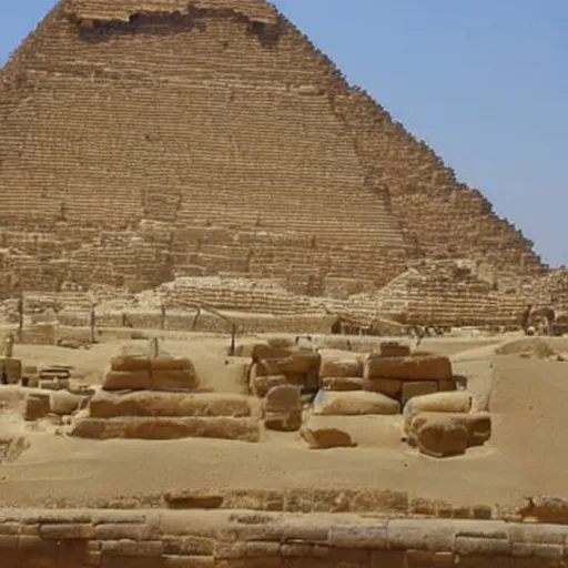 Prompt: how did the ancient egyptians build the pyramids?