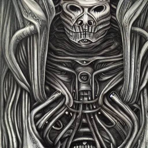 Prompt: giger, trending on deviantart