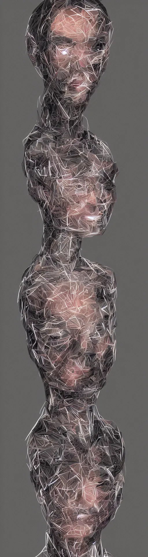 Image similar to AI as a humanoid, digital art