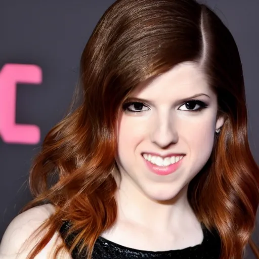 Prompt: photo of Anna Kendrick with rainbow hair, cinecolor, award winning