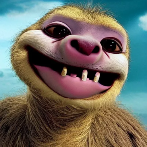 Image similar to sid the sloth from ice age ( 2 0 0 2 )