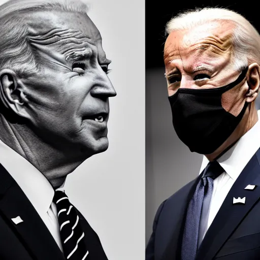 Image similar to joe biden black and white gigachad