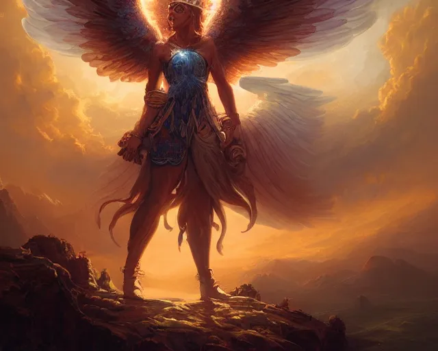 Image similar to a portrait of a biblically - accurate seraphim, backlit, strong rim light, highly detailed, digital painting, hdri, by alvaro castagnet, peter mohrbacher and dan mumford, vivid colors, high contrast, 8 k resolution, intricate, photorealistic, smooth