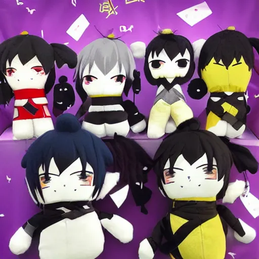 Image similar to touken ranbu plushies