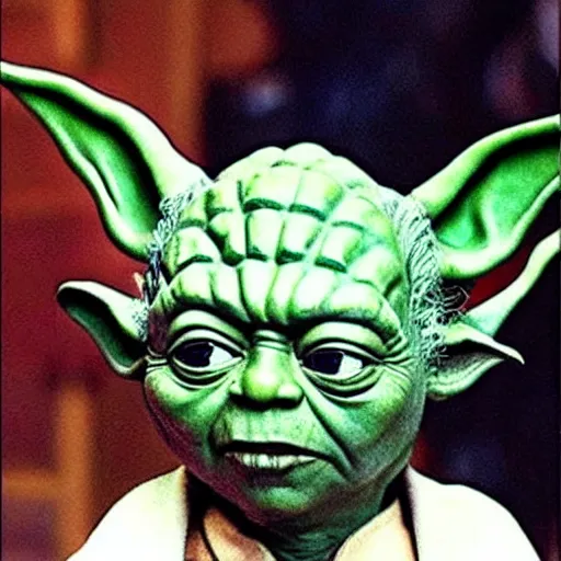 Prompt: Yoda merged with Johnny Depp