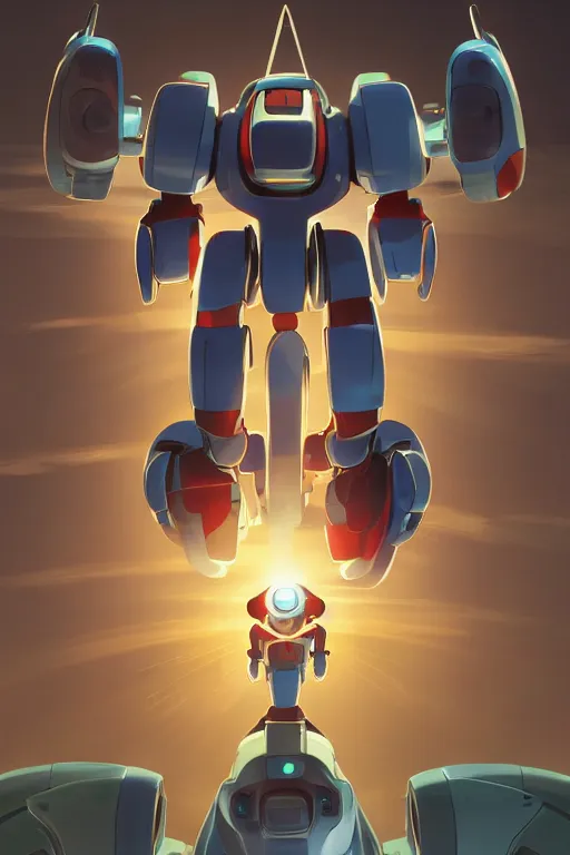 Image similar to metabots medabots medarotto medarot robot minimalist comics, behance hd by jesper ejsing, by rhads, makoto shinkai and lois van baarle, ilya kuvshinov, rossdraws global illumination ray tracing hdr radiating a glowing aura