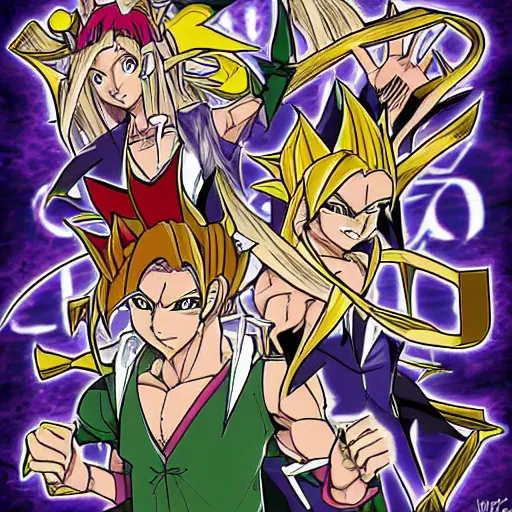 Image similar to 7 deadly sins, digital art, yugioh art style