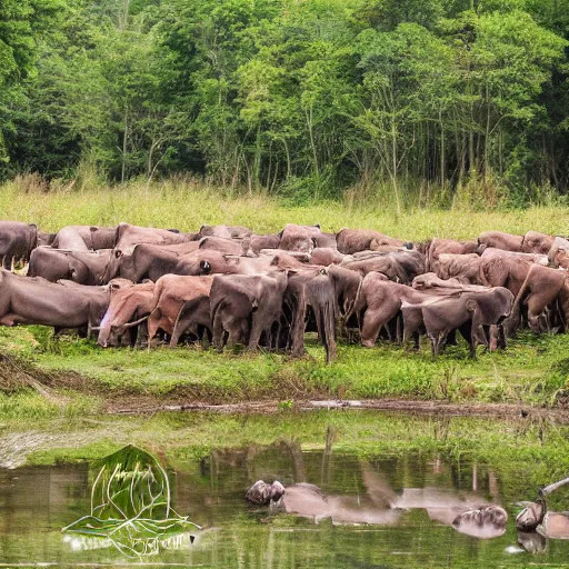 Image similar to award winning nature photography of a herd of humans in their natural habitat