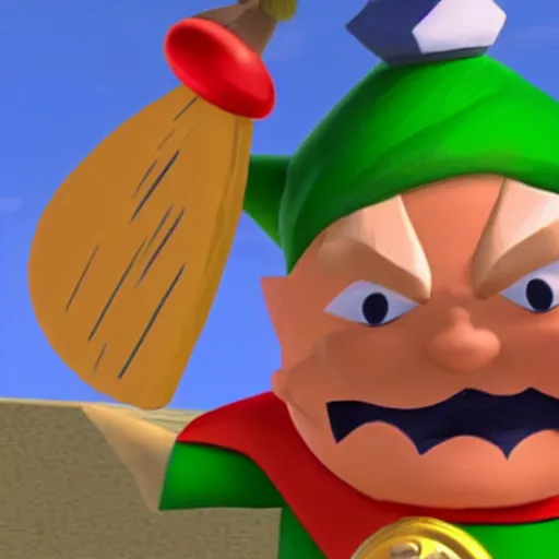 Prompt: Donald Trump as Tingle from The Legend of Zelda The Wind Waker