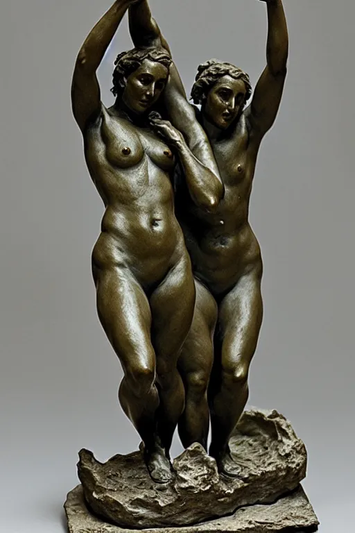 Image similar to sculpture of the victory Women by camille Claudel