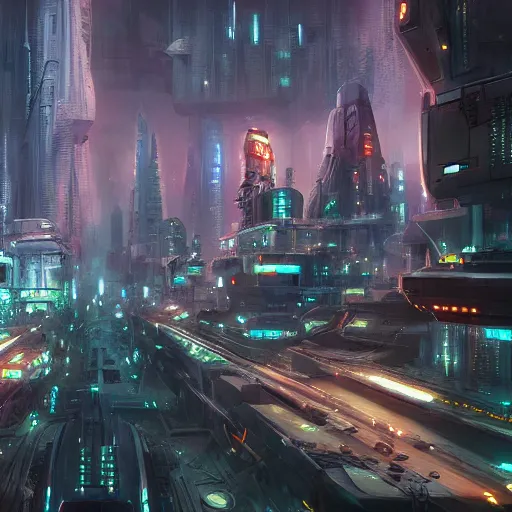 Image similar to sci fi city, 2 0 8 8, octane render / source, detailed, rossdraws, greg rutkowski, 8 k uhd, oil painting