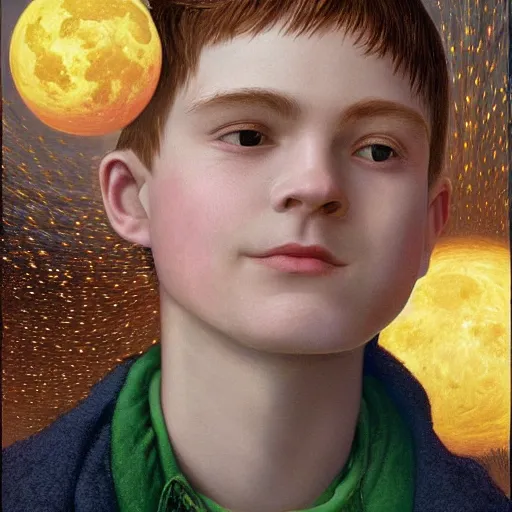 Image similar to 🌝 👦🏽 by james c. christensen